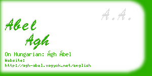 abel agh business card